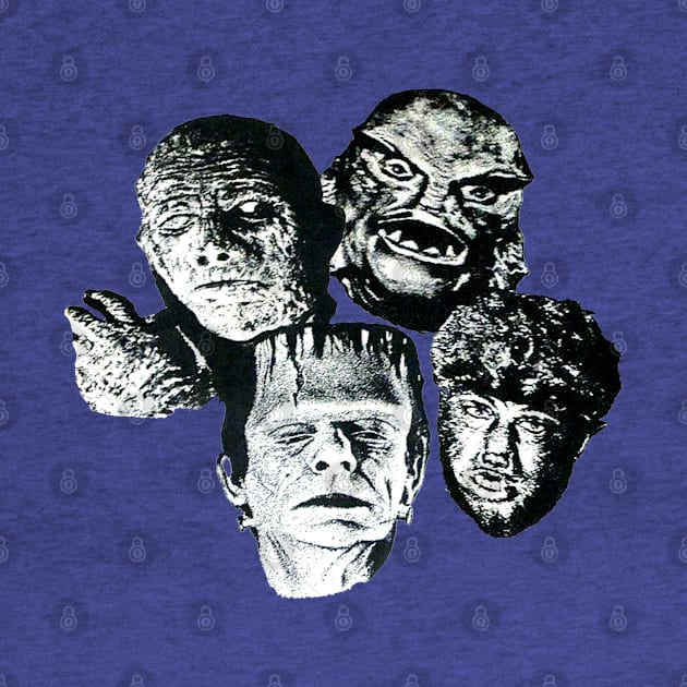 Frankenstein, Wolfman, The Mummy & Gill-Man by Pop Fan Shop